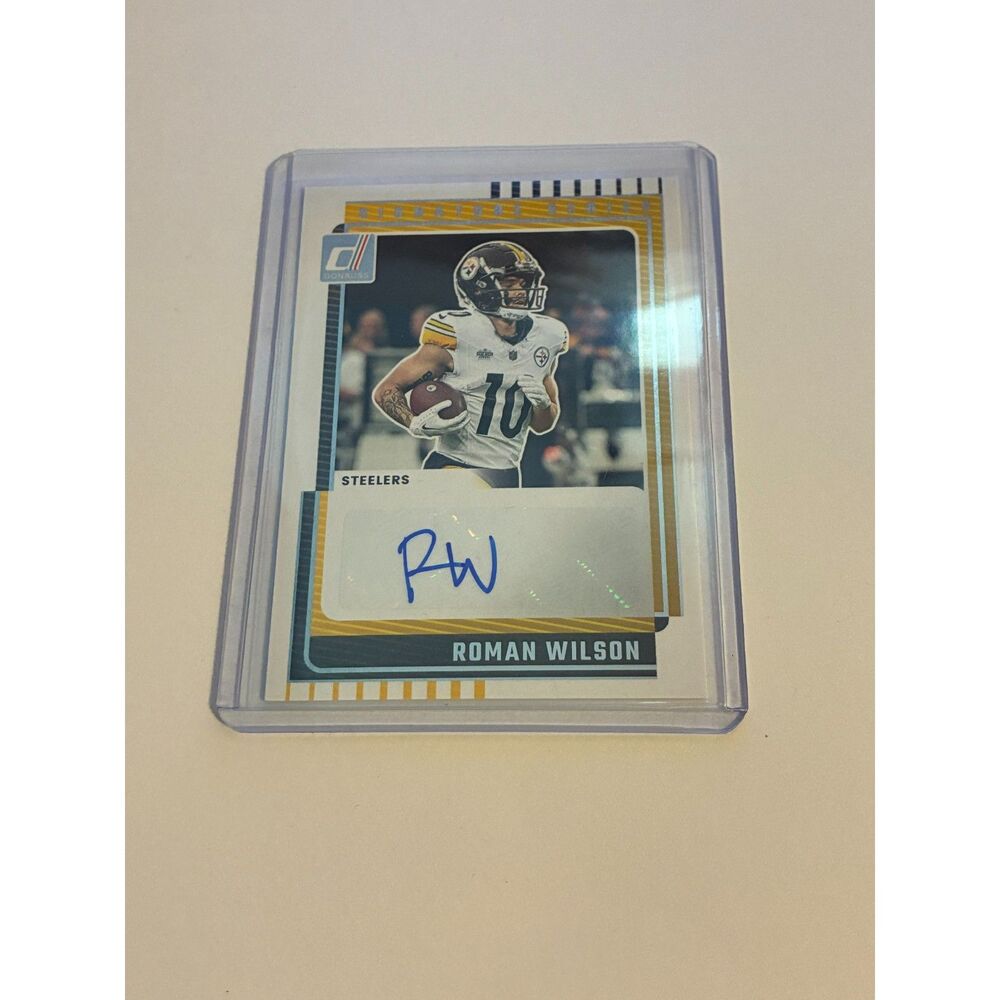 2025 Donruss Roman Wilson Signature Series Auto #SS-RWN Steelers
